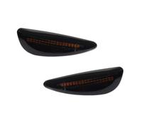 KOEHXJ Clignotants Auto Pour Hyundai Pour Solaire Pour Accent 2011-2016 2 Pièces Feux Position Latéraux LED Dynamique Séquentiel Flux Clignotant Ambre(Smoked Lens Amber)