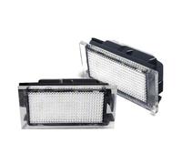 KOEHXJ Feu Éclaireur Plaque Minéralogique Lampe Pour Clio Pour Laguna Pour Megane 3 Pour Twingo Pour Master Pour Vel Pour Satis 2Pièces LED Éclairage Plaque D'immatriculation