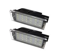 KOEHXJ Feu Éclaireur Plaque Minéralogique Lampe Pour Megane 2 Pour Clio 3 Pour Laguna Pour Espace 4 1/2 Pièces Voiture LED Numéro Plaque D'immatriculation Lumière Lampe Blanche(2PCS)