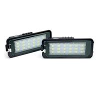 KOEHXJ Feu Éclaireur Plaque Minéralogique Lampe Pour Seat Pour Leon Pour Altea Pour Ibiza Pour Exeo Pour Toledo 2 Pièces Lumière Plaque D'immatriculation LED Blanche