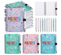 Koeilay Lot de 20 carnets à spirale pour assistant médical avec stylos à bille MA CMA, semaine d'appréciation, Noël, anniversaire, remise de diplôme pour collègues, employés de bureau, accessoires CMA