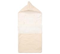 Koeka Chancelière Bébé - Pour Siège Auto - Tissue En Coton - Avec Capuche - Malaga - Coton - Mini Gaufre - Blanc - Taille Unique
