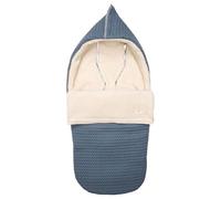 Koeka Chancelière Poussette - Sac De Couchage Bébé Hiver - Couverture Emmaillotage Bébé - Avec Capuche - Doublé De Peluche - Oslo - Tissu Coton - Lavable - Blue - Tu