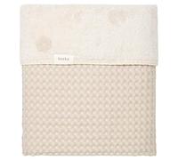 Koeka Couverture - Couvre-Lit - Jeté De Canapé - Plaid - Doublé De Peluche - Oslo - Tissu Coton - Lavable - Beige - 140X200 Cm