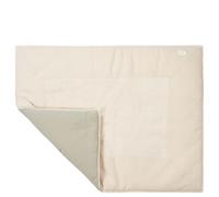 Koeka Tapis De Parc - Tapis De Jeu Matelassé Bébé - Tapis D'éveil - Faro - Mousseline Coton - Blanc/Vert - 75X95 Cm