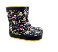 Koel - Kid's Wellie Tractor V2 - Chaussures minimalistes - EU 32 - print blue
