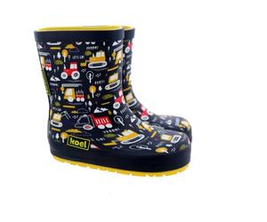 Koel - Kid's Wellie Tractor V2 - Chaussures minimalistes - EU 35 - print blue