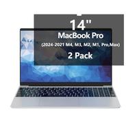 Koelaa 2 Pièces Filtre de Confidentialité pour MacBook Pro 14 Pouces (2024-2021, M4, M3, M2, M1, Pro, Max), Protecteur d'écran Anti Espion, Anti-Éblouissement et Anti-Lumière Bleue