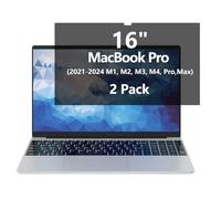 Koelaa 2 Pièces Filtre de Confidentialité pour MacBook Pro 16 Pouces (2021-2024, M1, M2, M3, M4, Pro, Max), Protecteur d'écran Anti Espion, Anti-Éblouissement et Anti-Lumière Bleue