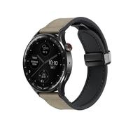Koelaa 20mm Bracelet Compatible avec Amazfit GTR Mini/Bip 3 Pro/GTR 42mm/GTS/GTS 4/GTS 4 Mini/GTS 2e/Bip Lite, Bracelet de Montre Magnétique en Cuir de Silicium-Gris