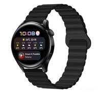 Koelaa 20mm Silicone Bracelet pour Garmin Approach S50/Venu/Venu Sq 2/2 Plus/Sq Music/Vivoactive 5/3/Garminmove 3, Magnetic Réglable Pour Bracelet de Sport, Bracelets Magnétique Silicone-Noir