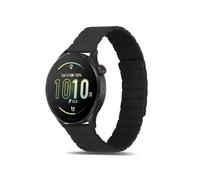Koelaa 22mm Silicone Bracelet Compatible avec Amazfit Bip 5/Cheetah/Cheetah Pro/GTR 4/3 Pro/2 eSIM/2e/Pace/Stratos 3, Bracelets Magnétique Silicone Portable Double Face-Noir