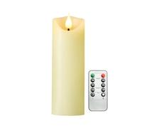 Koelaa Bougies LED Vacillante à Piles, Bougies Chandelier avec Télécommande, Flamme 3D Réaliste et Sécurité Sans Flamme - pour Noël, Mariage, Décoration Maison, Fête, Église - 5.3 * 16cm