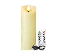 Koelaa Bougies LED Vacillante Rechargeable, Bougies Chandelier avec Télécommande, Flamme 3D Réaliste et Sécurité Sans Flamme - pour Noël, Mariage, Décoration Maison, Fête, Église-5.3 * 16cm