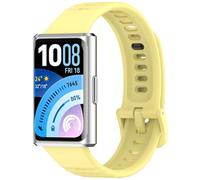 Koelaa Silicone Bracelet Compatible avec Huawei Band 11, Bracelet de Remplacement en Silicone Souple pour Huawei Band 11 Pro, Sangle de Montre Respirable pour Hommes et Femmes - Jaune Beurre