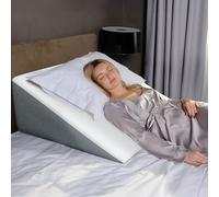 Kölbs Oreiller cale extra large | Coussin cale extra large (78,7 x 83,8 cm) Plusieurs options de hauteur | Dessus en mousse à mémoire de forme et housse jacquard élégante | Cale pour le sommeil Reflux