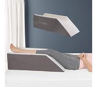 Kölbs Oreiller d'élévation des Jambes | Post-Chirurgie | Housse Jacquard élégante et Chic | Oreiller de Soutien de la Cheville pour blessures après Une Chirurgie (Jambe Simple)