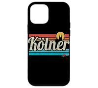 Kölner Cologne Lettrage Rétro Vintage Surfeur Sunset Köln Coque pour iPhone 12 mini