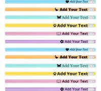 KoelntDIY Lot de 24 crayons triangulaires avec nom personnalisé gravé #2 avec texte, 6 couleurs, cadeau de rentrée scolaire, mariage, fête des enseignants