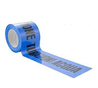 KOEM Rouleau de ruban de signalisation haute visibilité en polyéthylène 10 x 200 m pour signalisation des tuyaux et des câbles enterrés pour la construction et les travaux routiers (pour les conduites