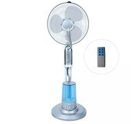 Koem Ventilateur électrique sur pied avec 3 vitesses, télécommande, minuterie, brumisateur, diamètre des pales 40 cm