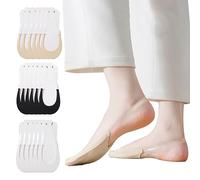 KOEMCY 9 Paires de Chaussette Basse No Show Socks Respirantes Décontracté Chaussettes Protège Pied Anti-Dérapant Socquettes pour Bateau Chaussures #C