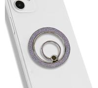 KOEMCY Anneau Magnet Brillant pour Téléphone Portable Magnetic Phone Ring Holder Anneau Telephone Magnetique Bague Telephone Support Portable(Violet)