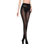 KOEMCY Collant Femme Porte Jaretelles Sexy Transparent Ultrafin Élastique Confortable Résistant Durable Élégant pour Toutes occasions