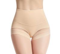 KOEMCY Culotte Gainante Femme Ventre Plat Taille Haute Invisible Gaine Amincissante Culottes Sculptantes Respirable Confortable Anti Frottement Cuisse Minceur Shapewear (Teint/M)