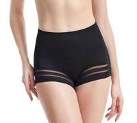 KOEMCY Culotte Gainante Femme Ventre Plat Taille Haute Invisible Gaine Amincissante Culottes Sculptantes Respirable Confortable Anti Frottement Cuisse Minceur Shapewear (Noir/M)