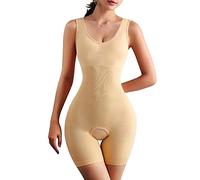 KOEMCY Shapewear Femme Body Gainant Ventre Plat Combinaison Sculptante Amincissante Combishort sans Couture Ultrafort Gaine Minceur Postpartum Culotte Invisible