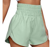 KOEMCY Short Femme Sport Été Élastique Taille Haute Shorts Court Leggings Running Fitness Cycliste Yoga Sportswear Respirant Confortable Séchage Rapide Entraînement Quotidien
