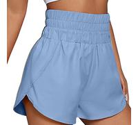 KOEMCY Short Femme Sport Été Élastique Taille Haute Shorts Court Leggings Running Fitness Cycliste Yoga Sportswear Respirant Confortable Séchage Rapide Entraînement Quotidien
