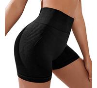 KOEMCY Short Femme Sport Ete Taille Haute Cycliste Running Leggings Court Fitness Yoga Push up Shorts Sportswear Respirant Confortable Séchage Rapide Moulant Élastique