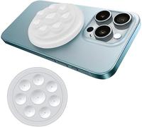 KOEMCY Support Magnétique Circulaire Adhésif Téléphone Portable Amovible Réutilisable Smartphone Grip Ventouse Silicone Universel