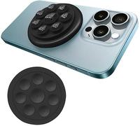 KOEMCY Support Magnétique Circulaire Adhésif Téléphone Portable Amovible Réutilisable Smartphone Grip Ventouse Silicone Universel