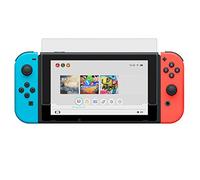 König Design Lot de 2 films de protection d'écran en verre blindé compatibles avec Nintendo Switch - Dureté 9H - Film de protection sans bulles - Film de protection en verre blindé anti-traces de