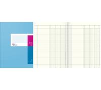 König & Ebhardt 86-12031 Livre à colonnes avec tête fixe - A4, 3 colonnes, 40 feuilles