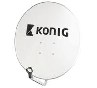 König SAT-SD80 Blanc antenne Satellites - Antennes Satellites (80 cm, 120 mm, 770 mm, 820 mm, 4,68 kg, Blanc)