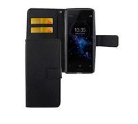 König-Shop Etui pour téléphone Mobile Sony Xperia XZ2 Compact BookStyle Noir - Porte-Monnaie Étui Flip en Cuir Art avec Fermeture magnétique et Compartiment de la Carte 502885