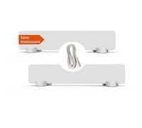 Könighaus Anti-Moisissure - Lot de 2 chauffages infrarouges mur/salle de bain - Sans chimie - Alternative au spray - Cible la cause du problème