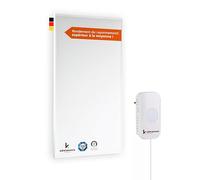 Könighaus Chauffage d’appoint infrarouge - 1000 W avec ✓ Double protection anti surchauffe ✓ Radiateur à température en 2 à 4 min ✓ Pour un montage mural ✓ incl. filaire smart thermostat