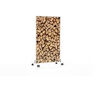 Könighaus Chauffage d’appoint infrarouge avec photo sur pied - 600 W - économe en énergie = chauffe en 2 min - pieds & thermostat - chauffage mobile sur pied - Avec beau motif : Bois