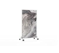Könighaus Chauffage d’appoint infrarouge avec photo sur pied - 800 W - économe en énergie = chauffe en 2 min - pieds & thermostat - chauffage mobile sur pied - Avec beau motif : Acrylique
