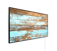 Könighaus chauffage image infrarouge 1000W | Garantie 5 ans | Double protection surchauffe | Corps ultra-plat pour pièces 14-26 m² | Motif : 10. Amour d’été | Cadre noir