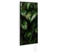 Könighaus chauffage image infrarouge 1200W | Garantie 5 ans | Double protection surchauffe | Corps ultra-plat pour pièces 18-29 m² | Motif : 11. Tropicana | Cadre noir