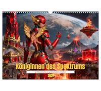 Königinnen des Spektrums (Wandkalender 2027 DIN A3 quer), CALVENDO Monatskalender: 12 Alienreiche in spektakulären Farben