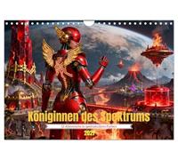 Königinnen des Spektrums (Wandkalender 2027 DIN A4 quer), CALVENDO Monatskalender: 12 Alienreiche in spektakulären Farben