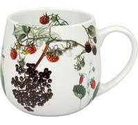 Könitz 11 7 343 2139 Tasse à thé My favourite tea Fruits Bone China Porcelaine, 420 ml, vert/rouge/noir