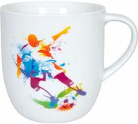 Könitz Becher Active - Fußball, Kaffeebecher, Tasse, Kaffeetasse, Porzellan, 580 ml, 11 1 195 2625
